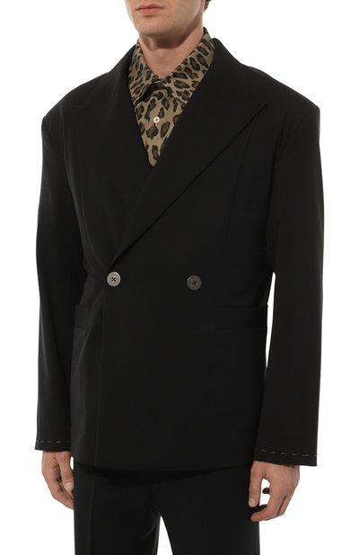 Шерстяной пиджак WHO_AM, арт. MJ1.1-SV2210-BLK, фото 3