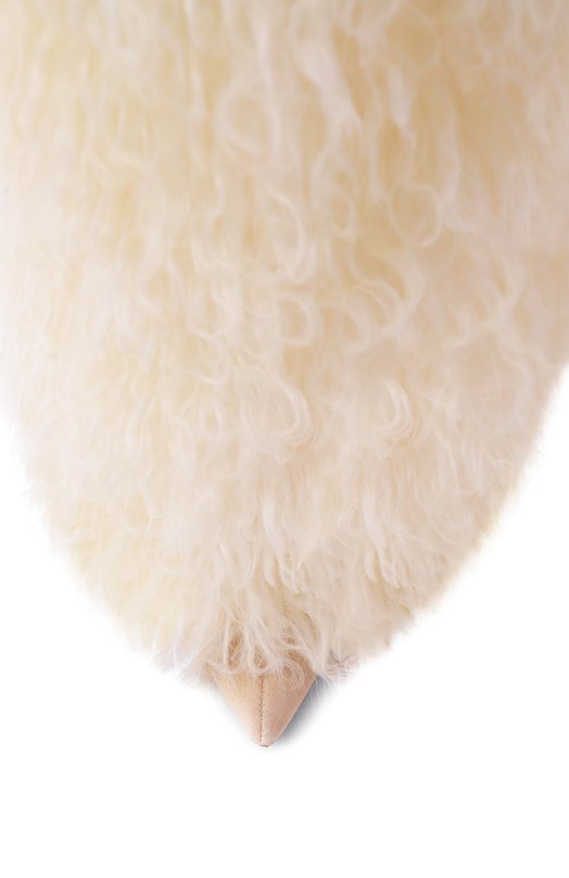 Меховые сапоги Furry Stiletto 105 из овчины Paris Texas PX1072/XMNFR Кремовый  PX1072/XMNFR Фото 6