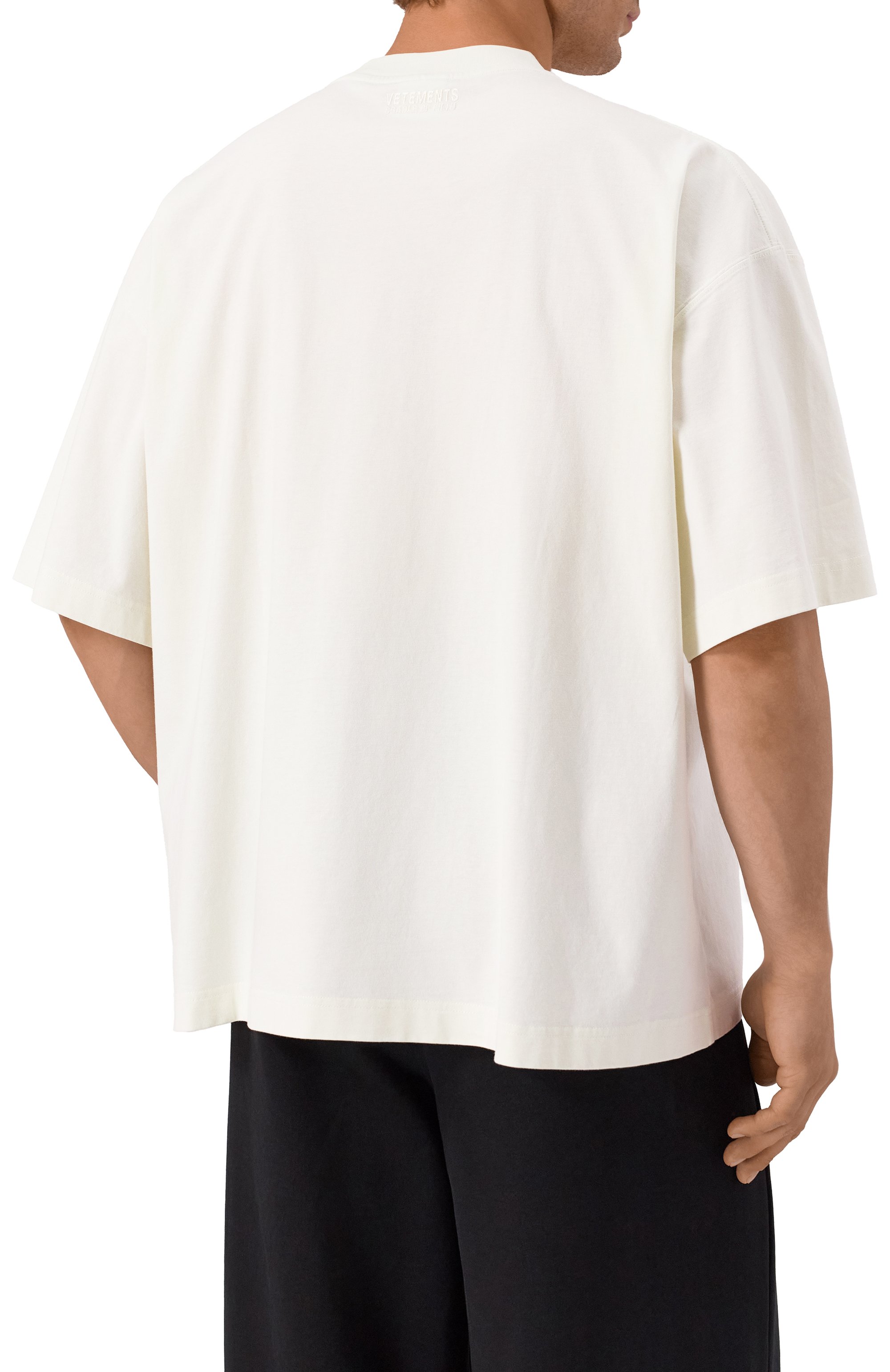 Хлопковая футболка VETEMENTS, арт. UCF76TR100I/1000 LIGHT JERSEY, фото 4
