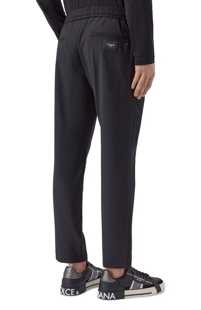 Брюки DOLCE & GABBANA черного цвета по цене 99500 руб., арт. GYACET/GJ275, фото 4 Брюки DOLCE & GABBANA, арт. GYACET/GJ275, фото 4