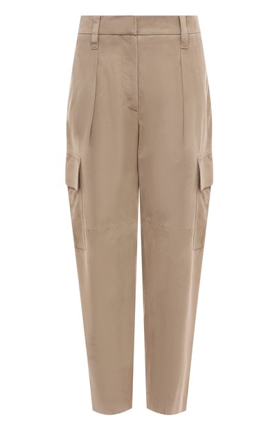 Женские замшевые брюки-карго BRUNELLO CUCINELLI, арт. M0PCLP8589