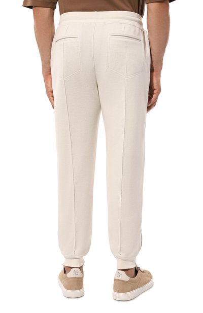 Джоггеры из кашемира и хлопка BRUNELLO CUCINELLI, арт. MM8323263G, фото 4