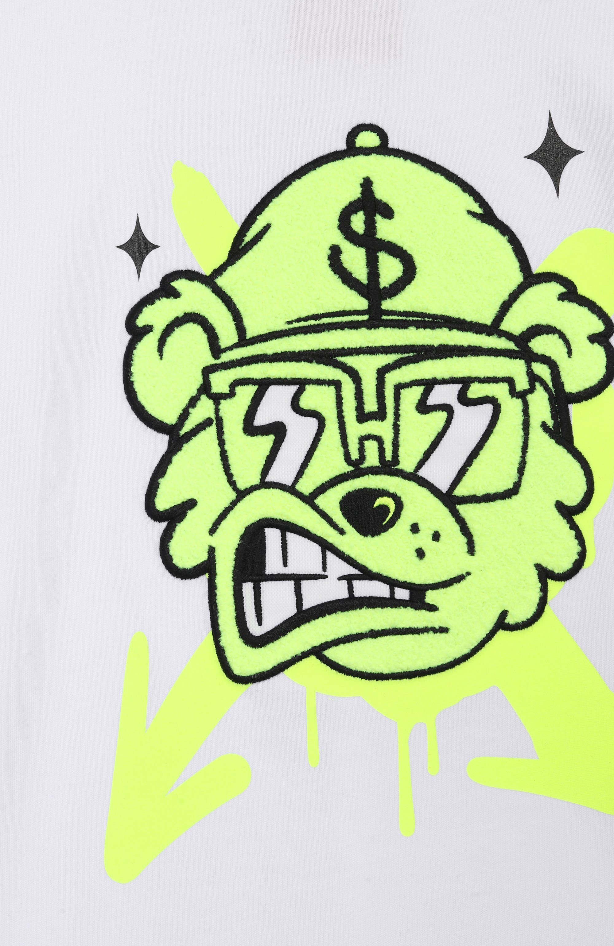 Хлопковая футболка SPRAYGROUND, арт. SPY1443WHT, фото 3