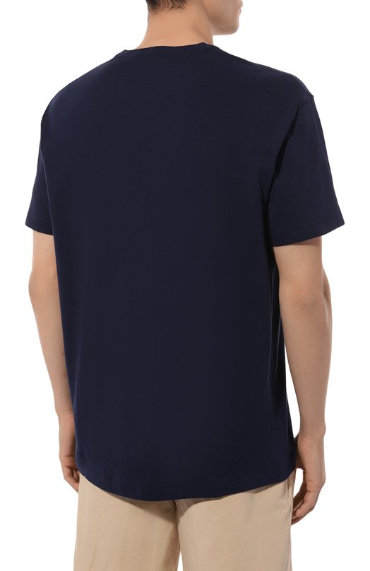 Хлопковая футболка Polo Ralph Lauren 710854497 Синий  710854497 Фото 4