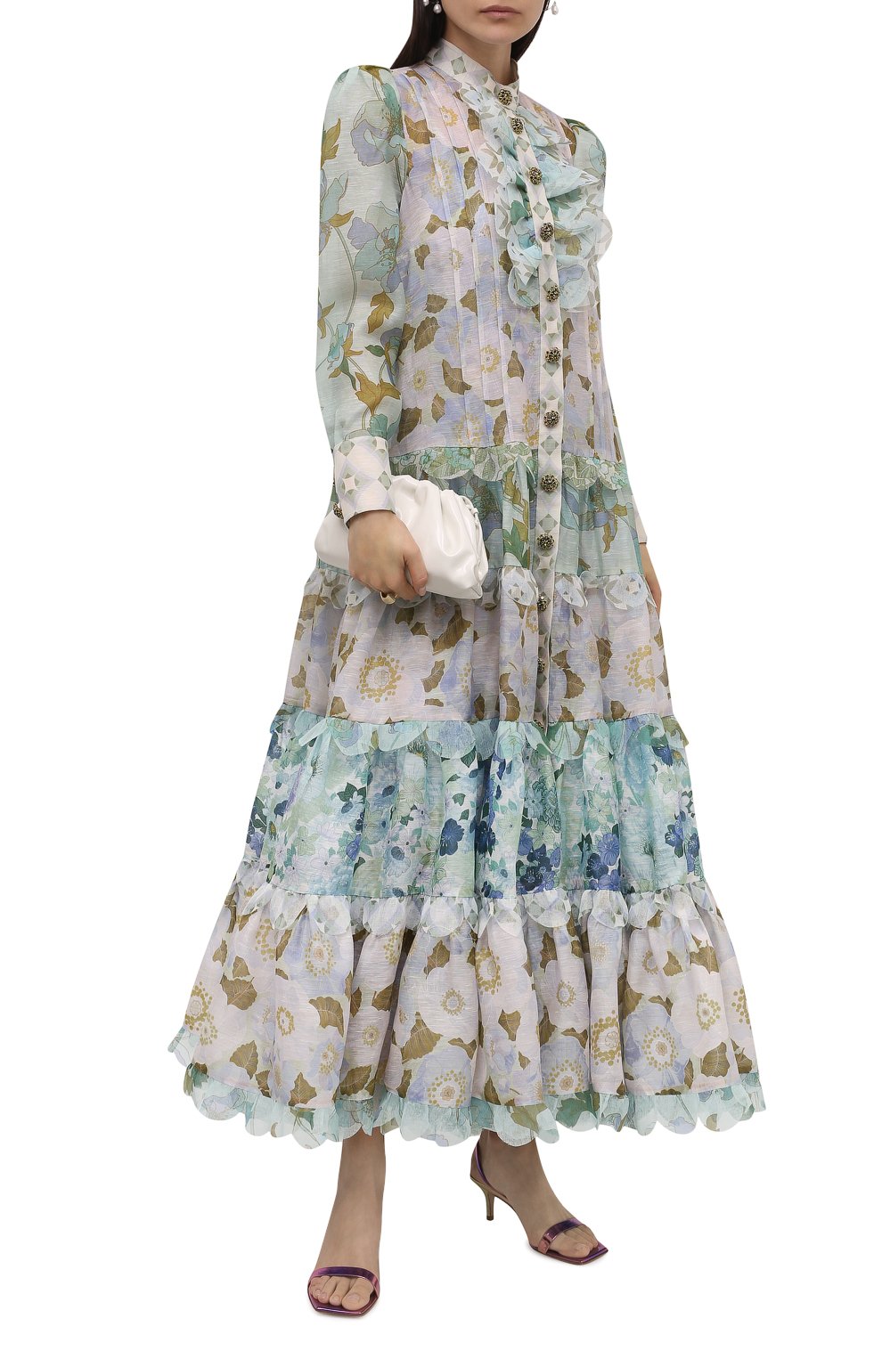 Платье изо льна и шелка ZIMMERMANN, арт. 2366DRHY, фото 2