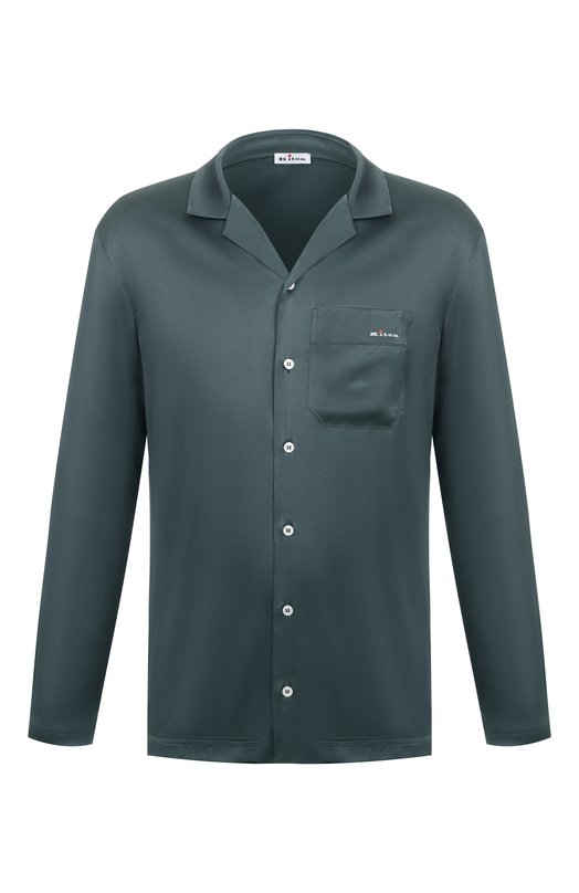 Шелковая сорочка Kiton UNWM018K0245H05 Зелёный UNWM018K0245H05