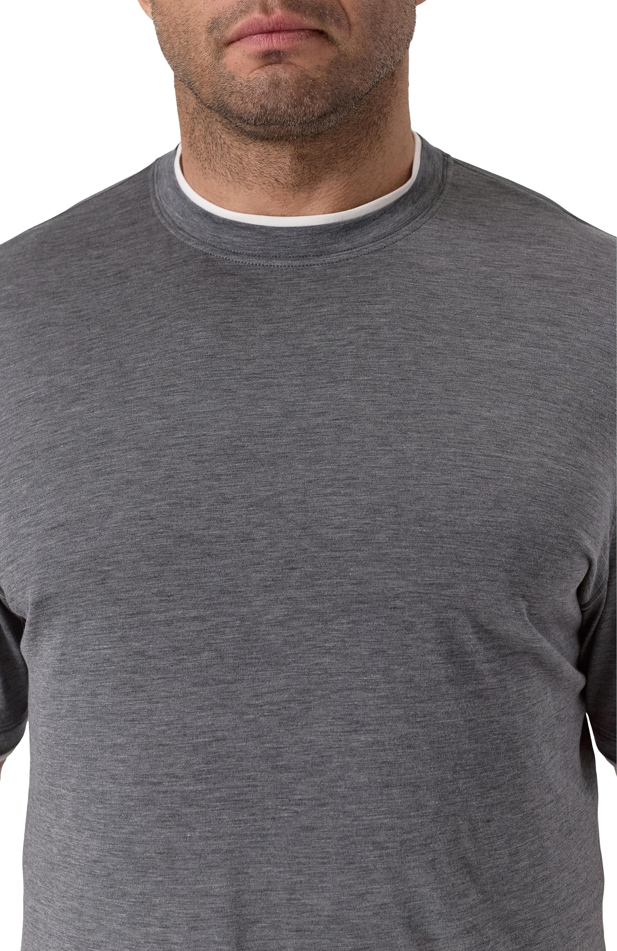 Футболка из шелка и хлопка BRUNELLO CUCINELLI, арт. MD8217427W, фото 5