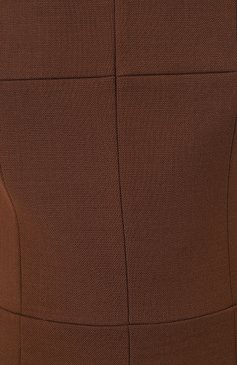 Женское платье DICE KAYEK коричневого цвета, арт. PF23R222 | Фото 5 (Материал внешний: Шерсть, Синтетический материал; Длина Ж (юбки, платья, шорты): Мини; Случай: Повседневный; Женское Кросс-КТ: платье-футляр, Платье-одежда; Материал с�плава: Проставлено; Драгоценные камни: Проставлено; Стили: Кэжуэл)