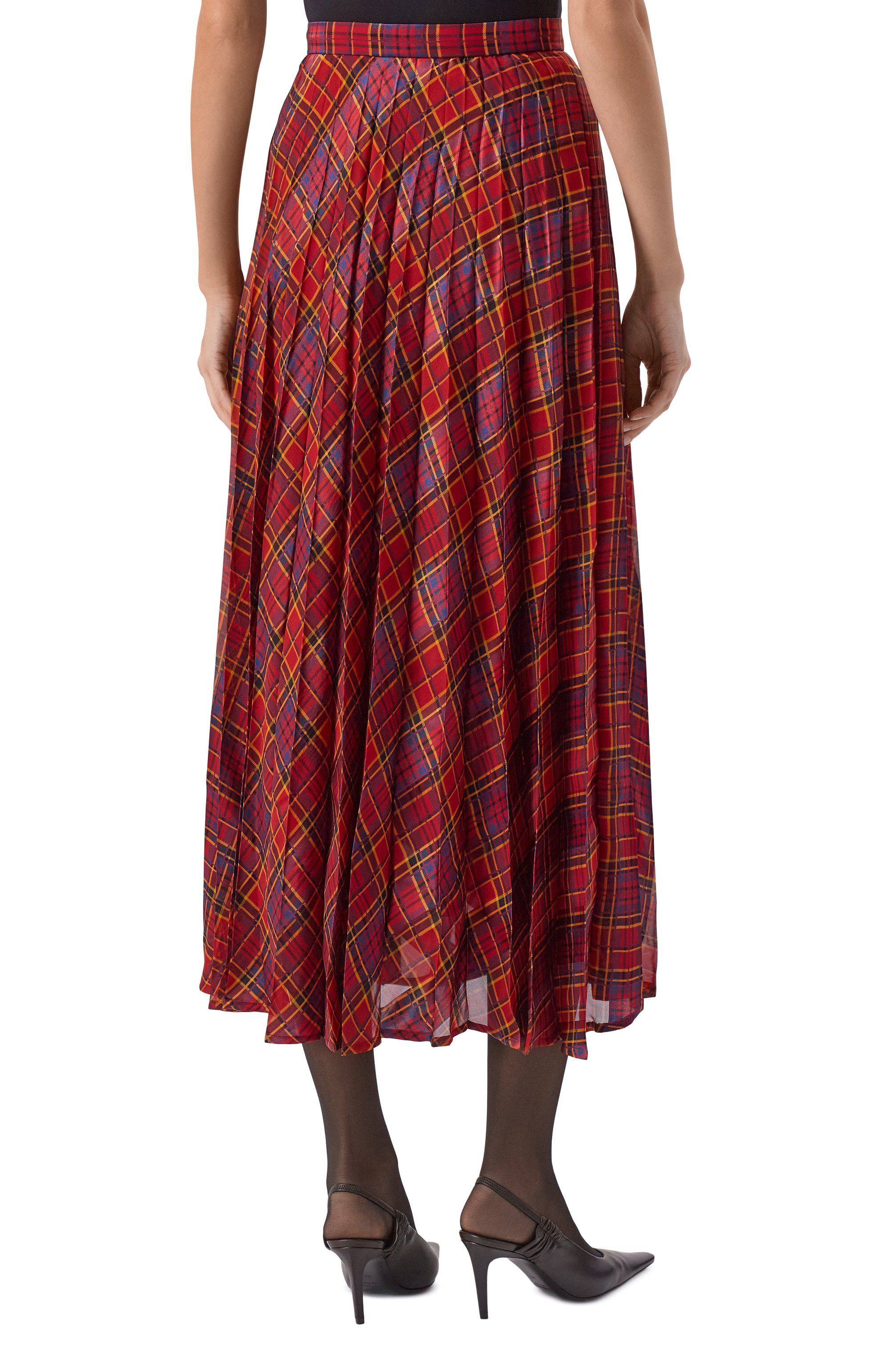 Шелковая юбка SAINT LAURENT, арт. 840529/Y3J29, фото 4