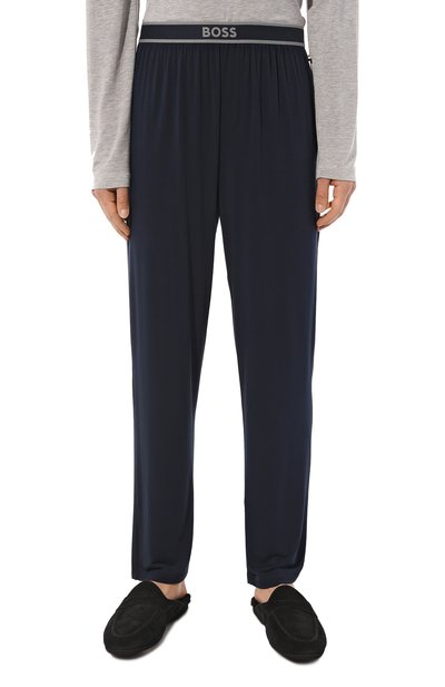 Брюки BOSS темно-синего цвета по цене 6000 руб., арт. 50475241, фото 3 Брюки BOSS, арт. 50475241, фото 3