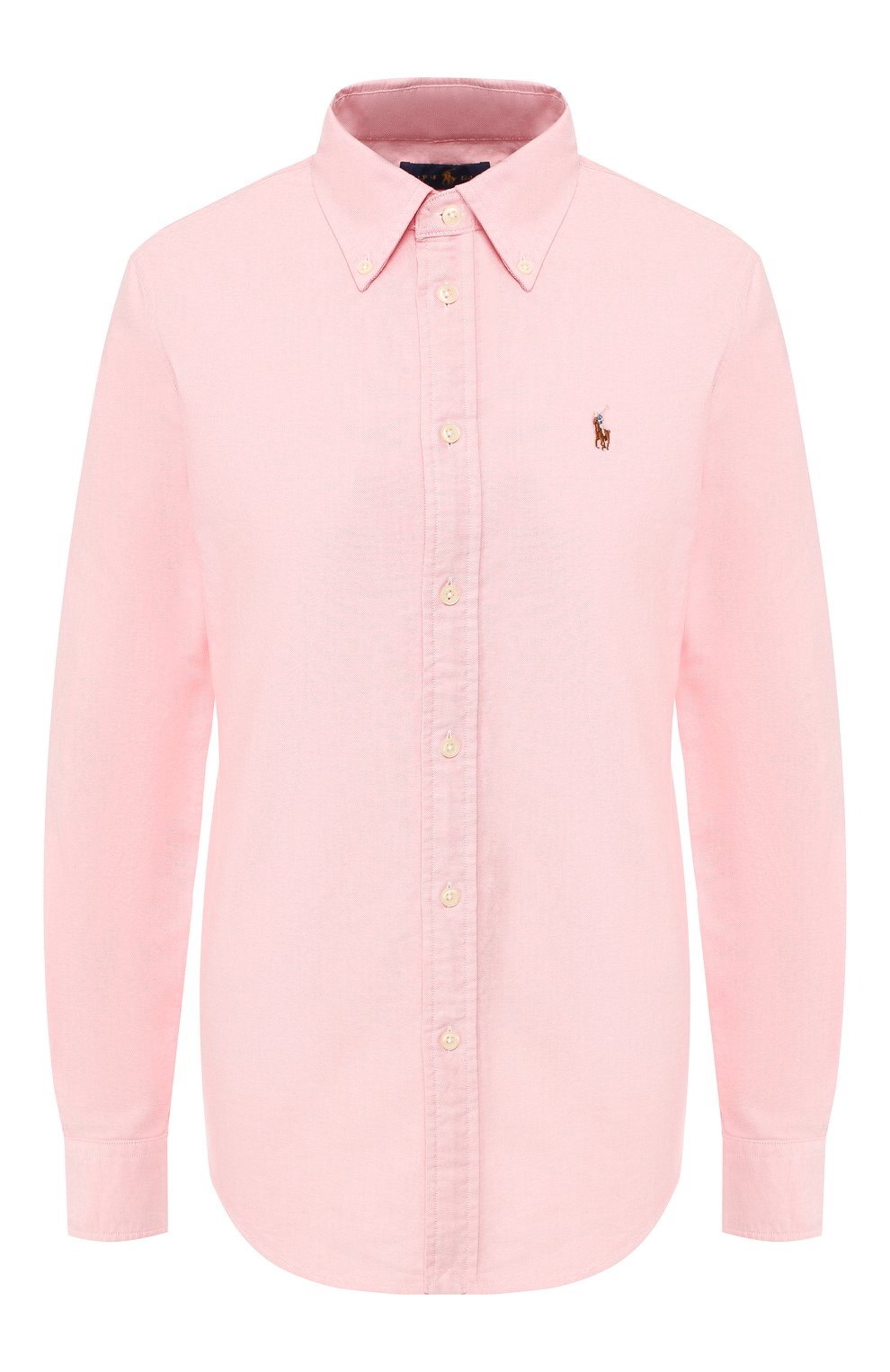 Хлопковая рубашка POLO RALPH LAUREN розового цвета по цене 12000 руб., арт. 211506531, фото 1 Хлопковая рубашка POLO RALPH LAUREN, арт. 211506531, фото 1