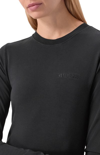 Хлопковое платье VETEMENTS, арт. WE76DR540B/1200 STRETCH JERSEY, фото 4