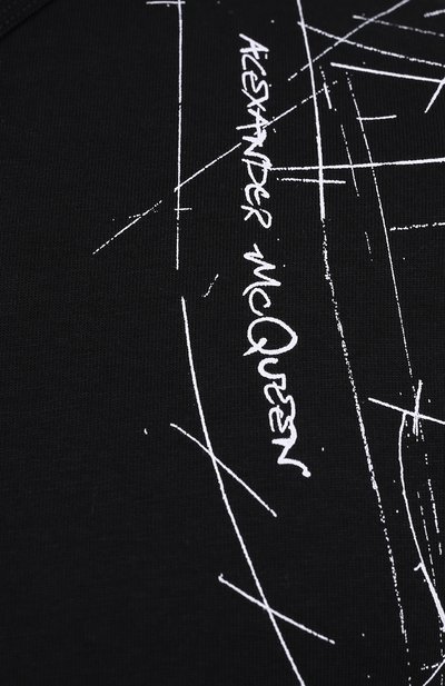 Хлопковая футболка ALEXANDER MCQUEEN, арт. 666622/QRZ6A, фото 5