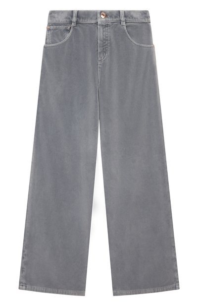 Велюровые брюки BRUNELLO CUCINELLI, арт. BB105P630C