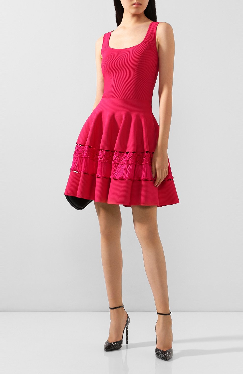 Хлопковое платье ALEXANDER MCQUEEN, арт. 610723/Q1AL7, фото 2