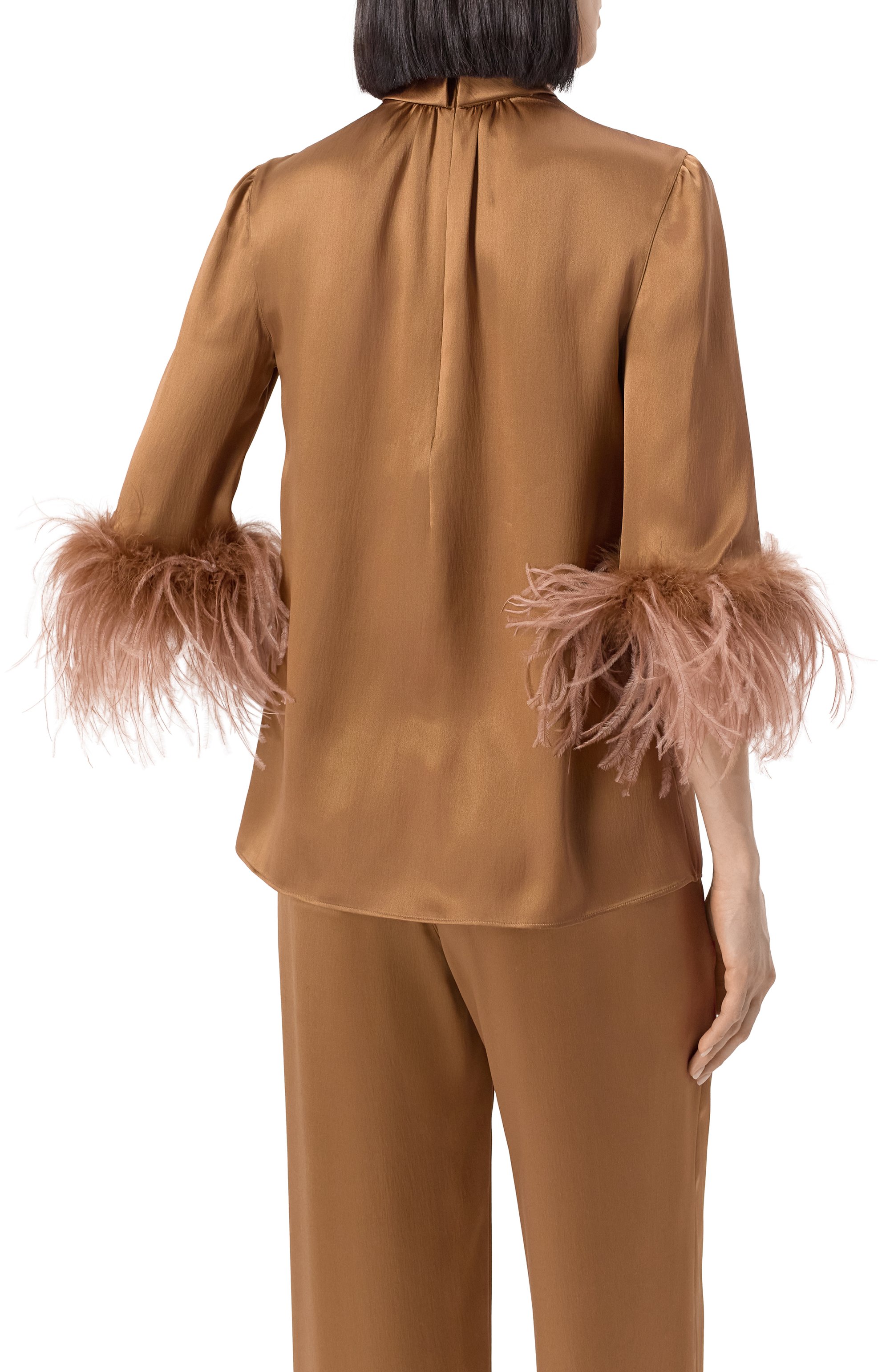 Шелковая блузка DOLCE & GABBANA, арт. F7AL6T/FU1NU, фото 4