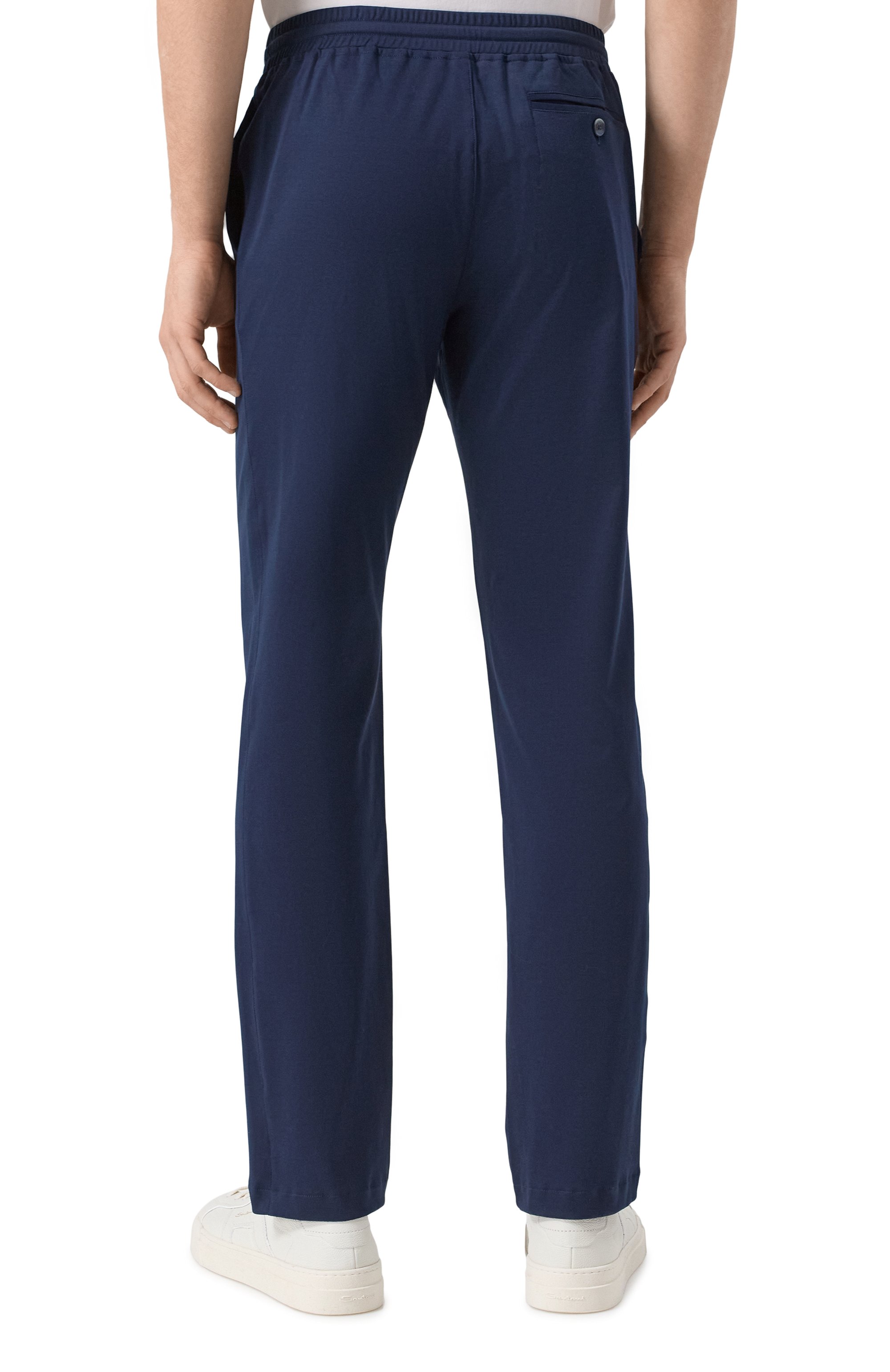 Хлопковые брюки CAPOBIANCO темно-синего цвета по цене 48500 руб., арт. 18M750.YA00., фото 4 Хлопковые брюки CAPOBIANCO, арт. 18M750.YA00., фото 4