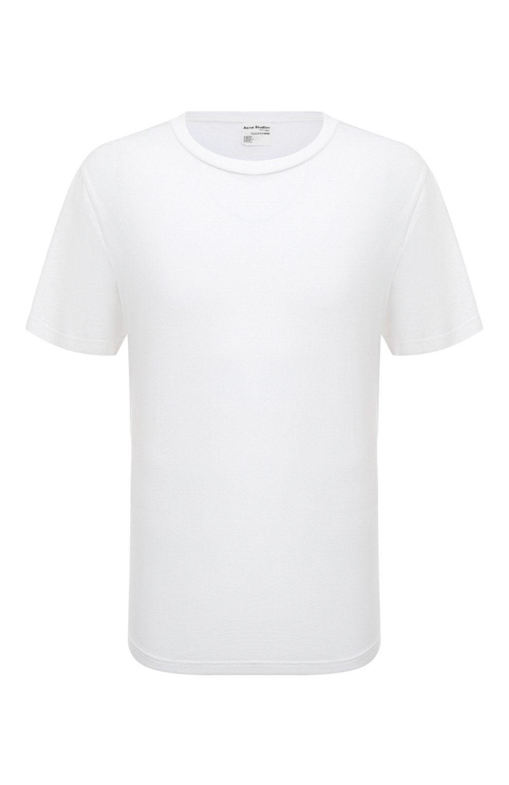 Хлопковая футболка ACNE STUDIOS белого цвета по цене 13100 руб., арт. FN-MN-TSHI0001310PTIC WHITE, фото 1 Хлопковая футболка ACNE STUDIOS, арт. FN-MN-TSHI0001310PTIC WHITE, фото 1