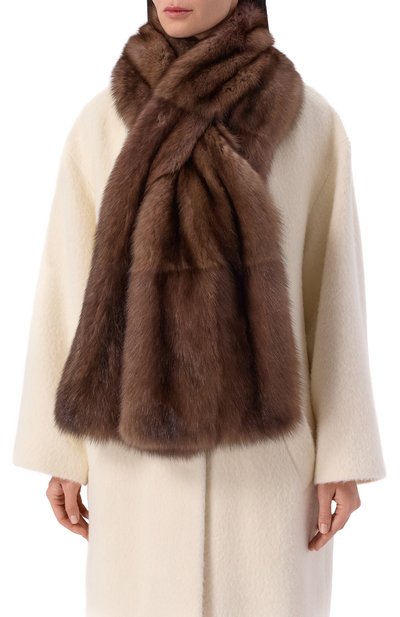 Меховой шарф из соболя MVST, арт. MSC-01 TORTORA, фото 2