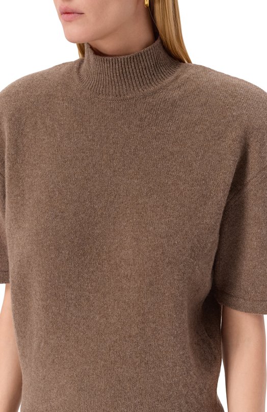 Шерстяное платье Jacquemus 25HDRW00713AK0/0282 Коричневый  25HDRW00713AK0/0282 Фото 4