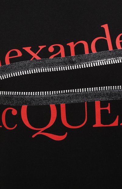 Хлопковая футболка ALEXANDER MCQUEEN, арт. 688189/QSZ8A, фото 5