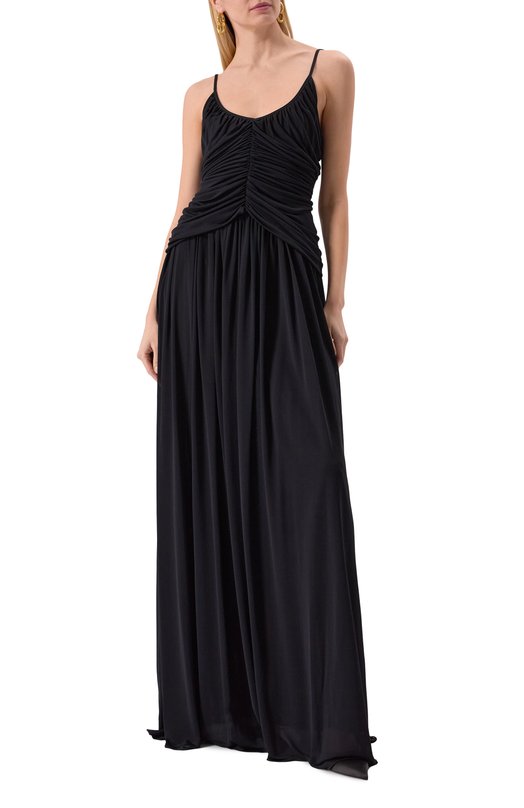 Платье из вискозы и шелка Giambattista Valli 25SSPVCL5177-21JER Чёрный  25SSPVCL5177-21JER Фото 3