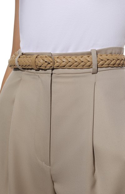 Кожаный ремень enamel LORO PIANA бежевого цвета по цене 62800 руб., арт. FAM1573, фото 2 Кожаный ремень enamel LORO PIANA, арт. FAM1573, фото 2