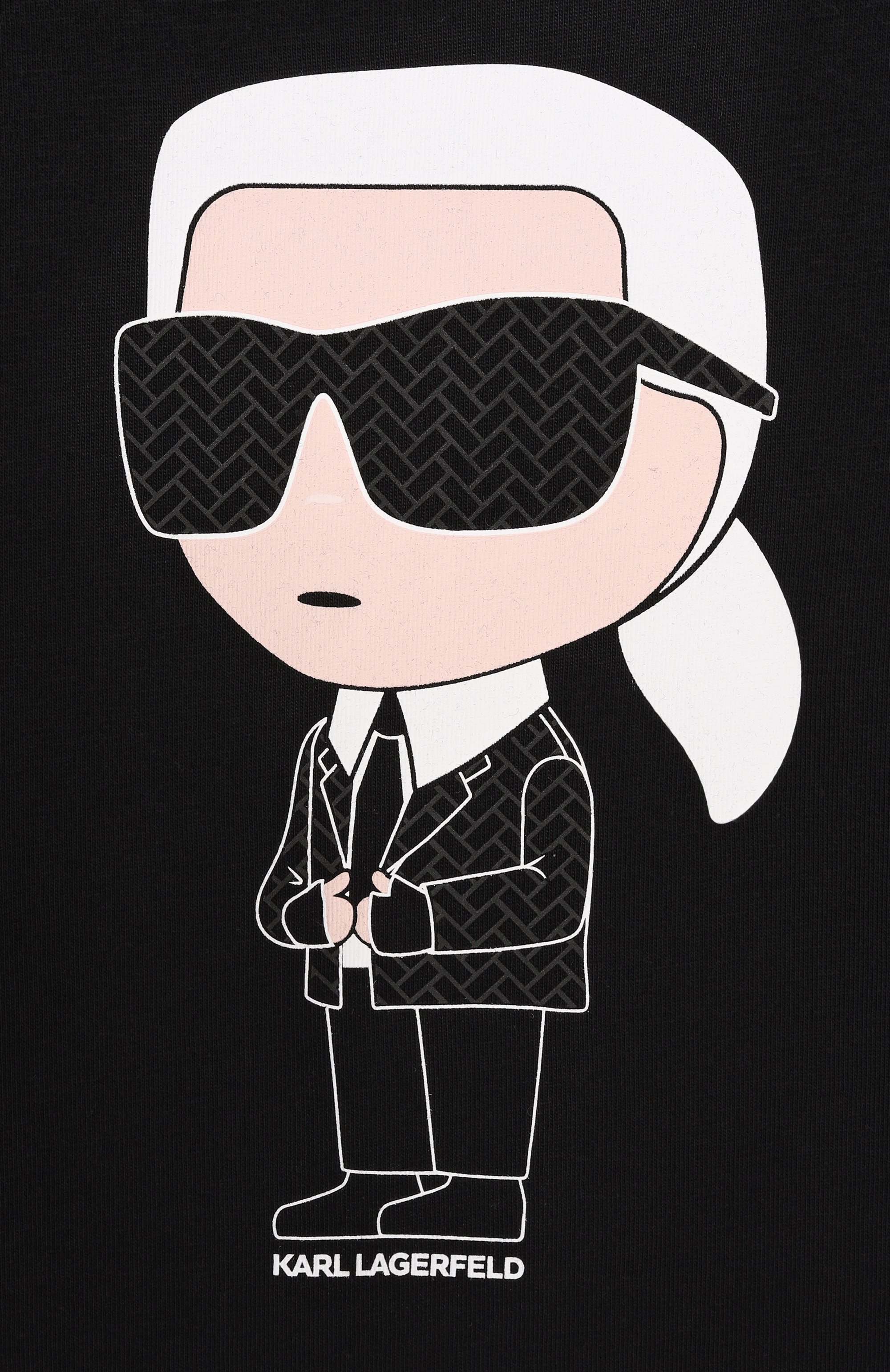 Хлопковый лонгслив KARL LAGERFELD KIDS, арт. Z30953, фото 3