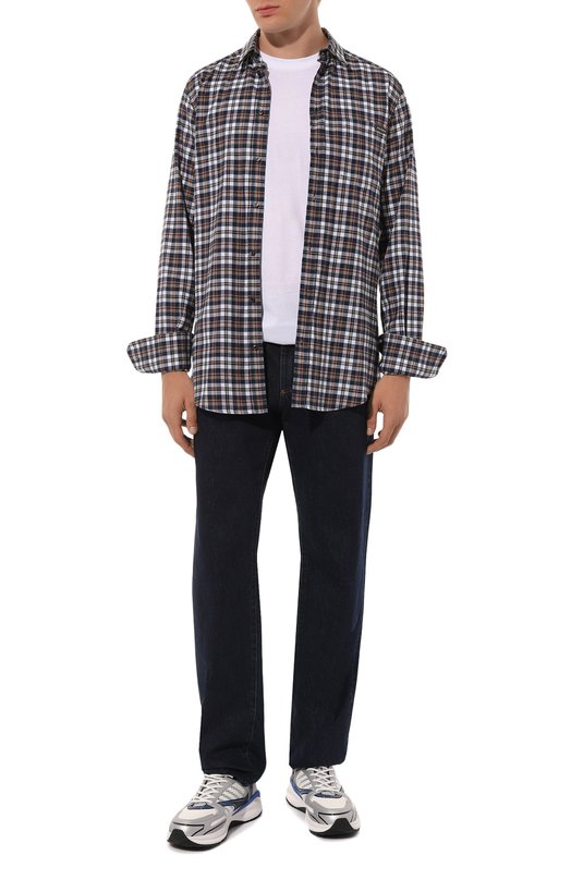 Хлопковая рубашка Dolce & Gabbana G5JZ9T/GI576 Разноцветный  G5JZ9T/GI576 Фото 2