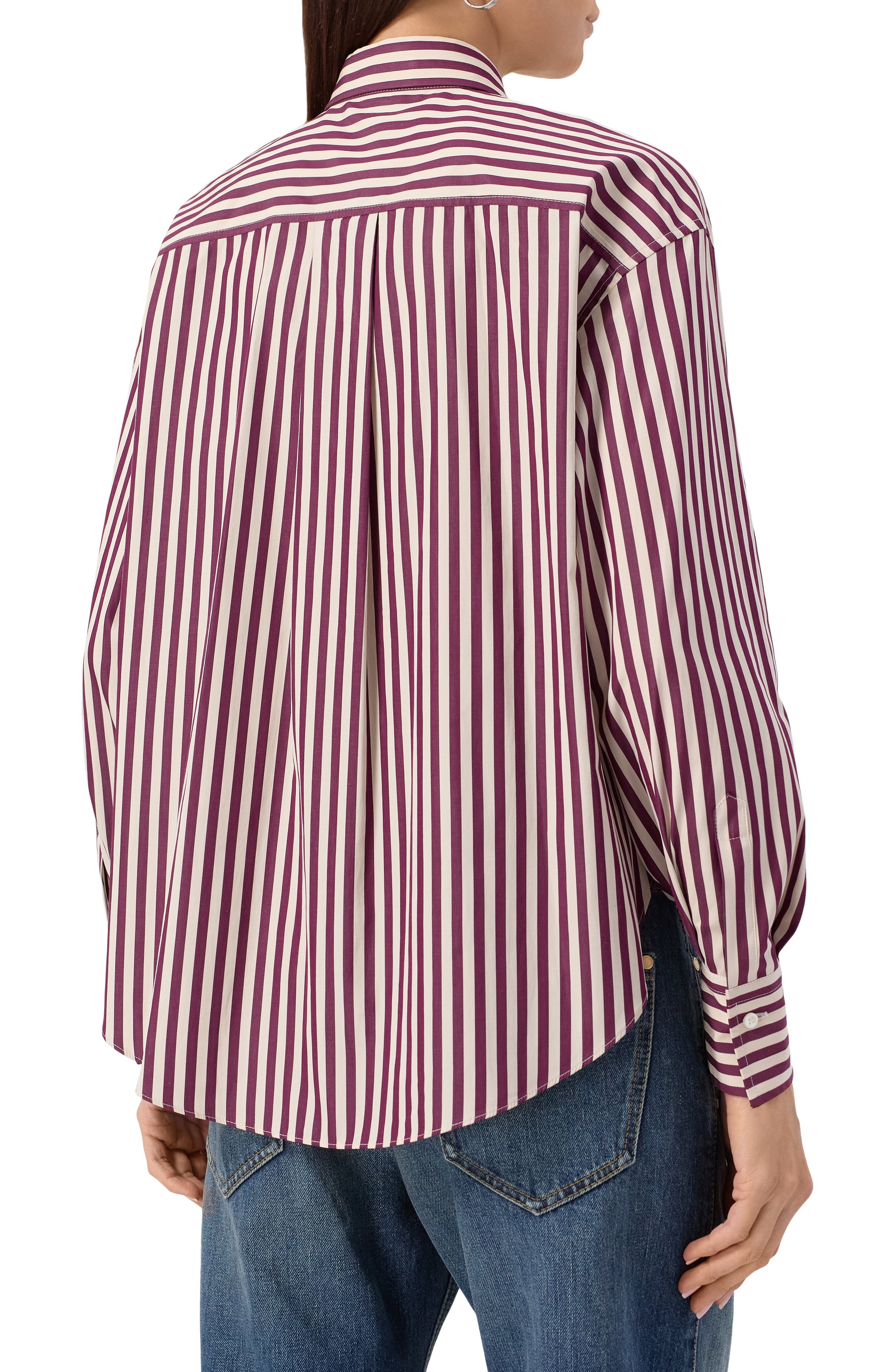 Хлопковая рубашка BRUNELLO CUCINELLI, арт. MP601NB206, фото 4