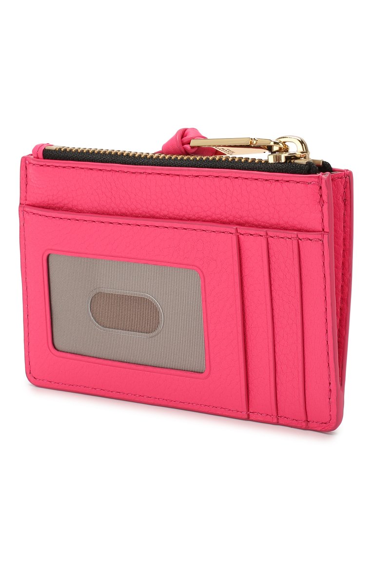 Женский кожаный футляр для кредитных карт MARC JACOBS (THE) розового цвета, арт. M0015123 | Фото 2 (Материал: Натуральная кожа; Нос: Не проставлено)