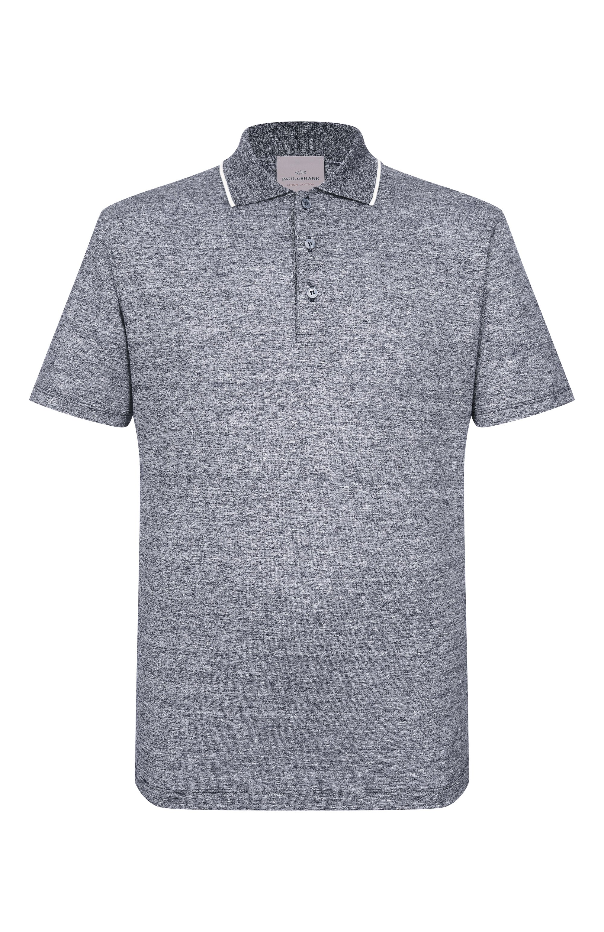 Поло изо льна и хлопка PAUL&SHARK, арт. 26411231, фото 1