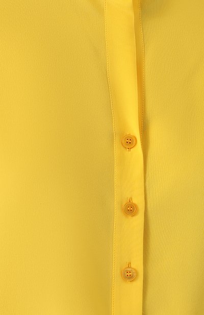 Прямая шелковая блуза с воротником-стойкой STELLA MCCARTNEY, арт. 358313/SY206, фото 5