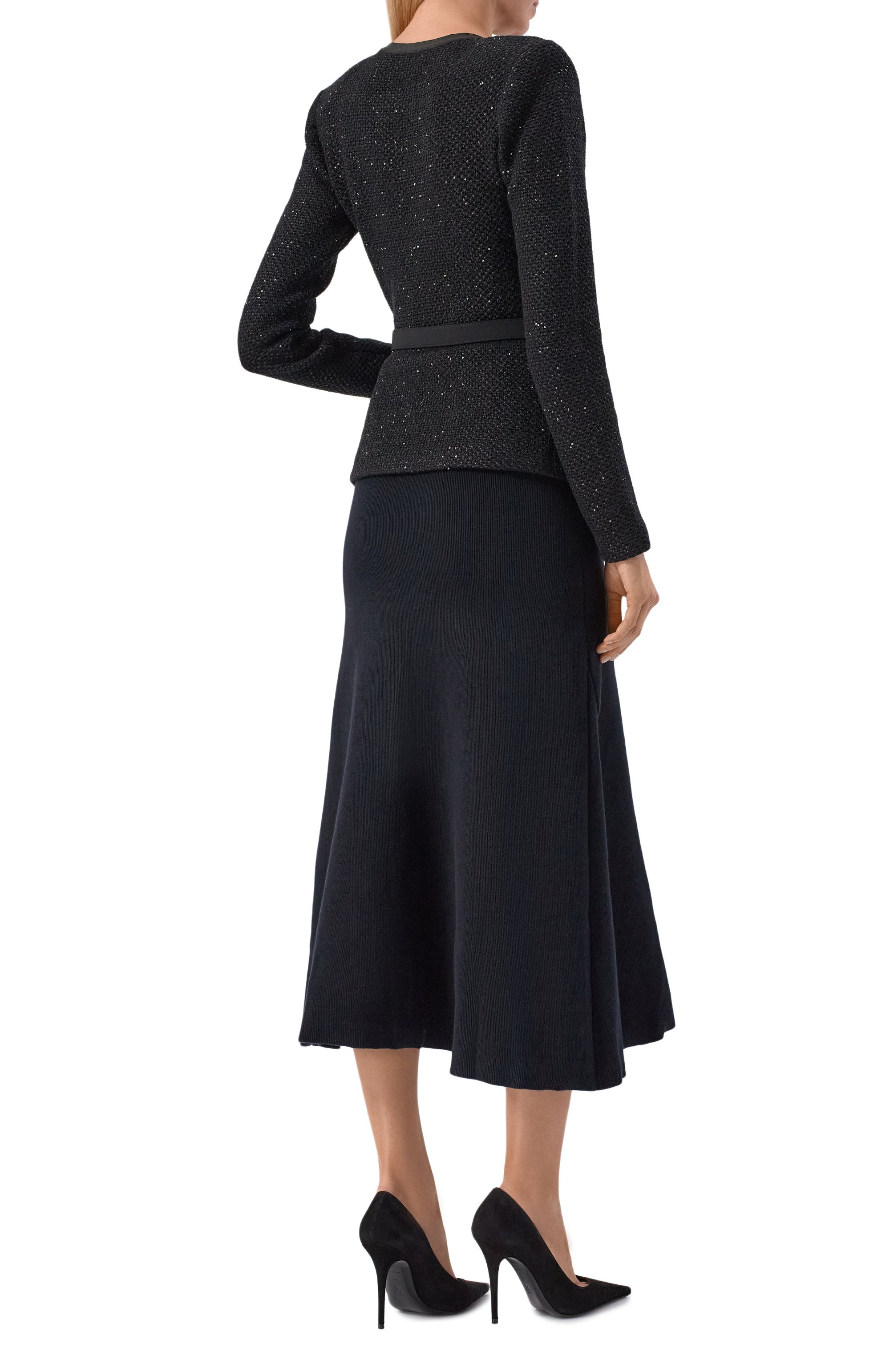 Платье с отделкой пайе тками SELF-PORTRAIT, арт. RS26210MB, фото 3