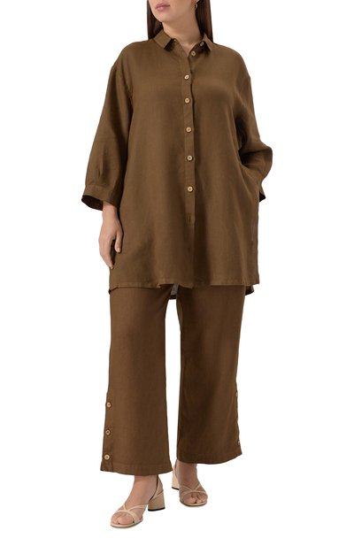 Льняная рубашка MARINA RINALDI VOYAGE, арт. FRIDA, фото 2