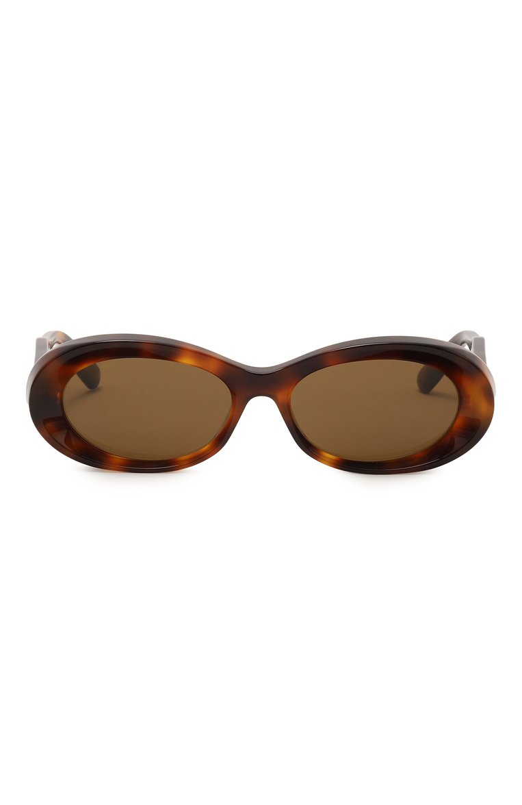 Женские солнцезащитные очки GUCCI коричневого цвета, арт. GG1527S 002 | Фото 3 (Нос: Не проставлено; Региональные ограничения белый список (Axapta Mercury): Не проставлено; Тип очков: С/з; Материал: Пластик; Очки форма: Овальные; Оптика Гендер: оптика-женское)