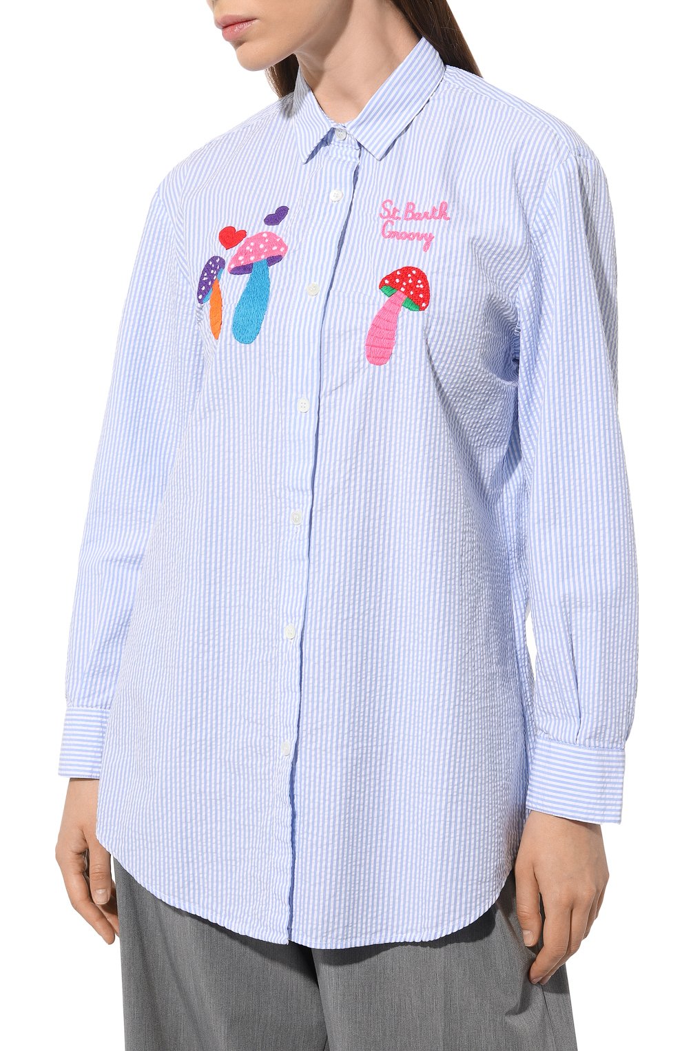 Хлопковая рубашка MC2 SAINT BARTH, арт. STBW/BRIGITTE/05354D, фото 3