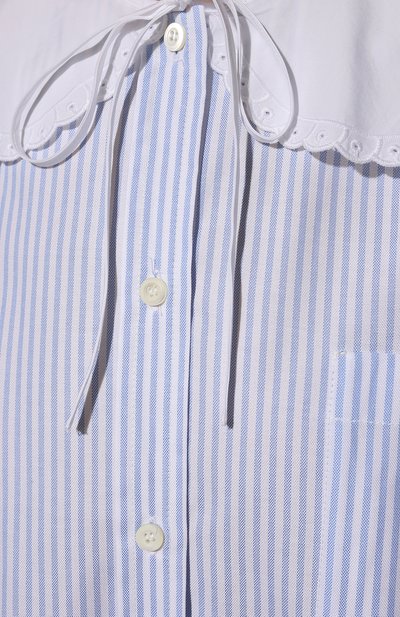 Хлопковое платье MIU MIU голубого цвета по цене 115000 руб., арт. MF4528-10MI-F0012, фото 5 Хлопковое платье MIU MIU, арт. MF4528-10MI-F0012, фото 5