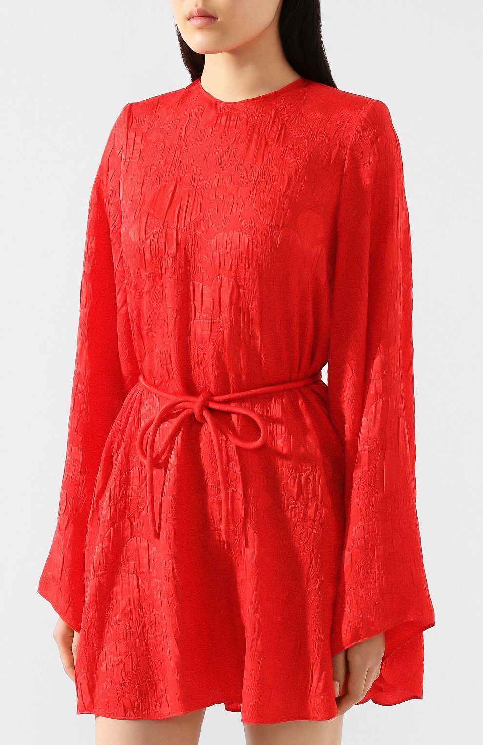 Шелковое платье STELLA MCCARTNEY красного цвета по цене 195000 руб., арт. 600163/S0A11, фото 3 Шелковое платье STELLA MCCARTNEY, арт. 600163/S0A11, фото 3