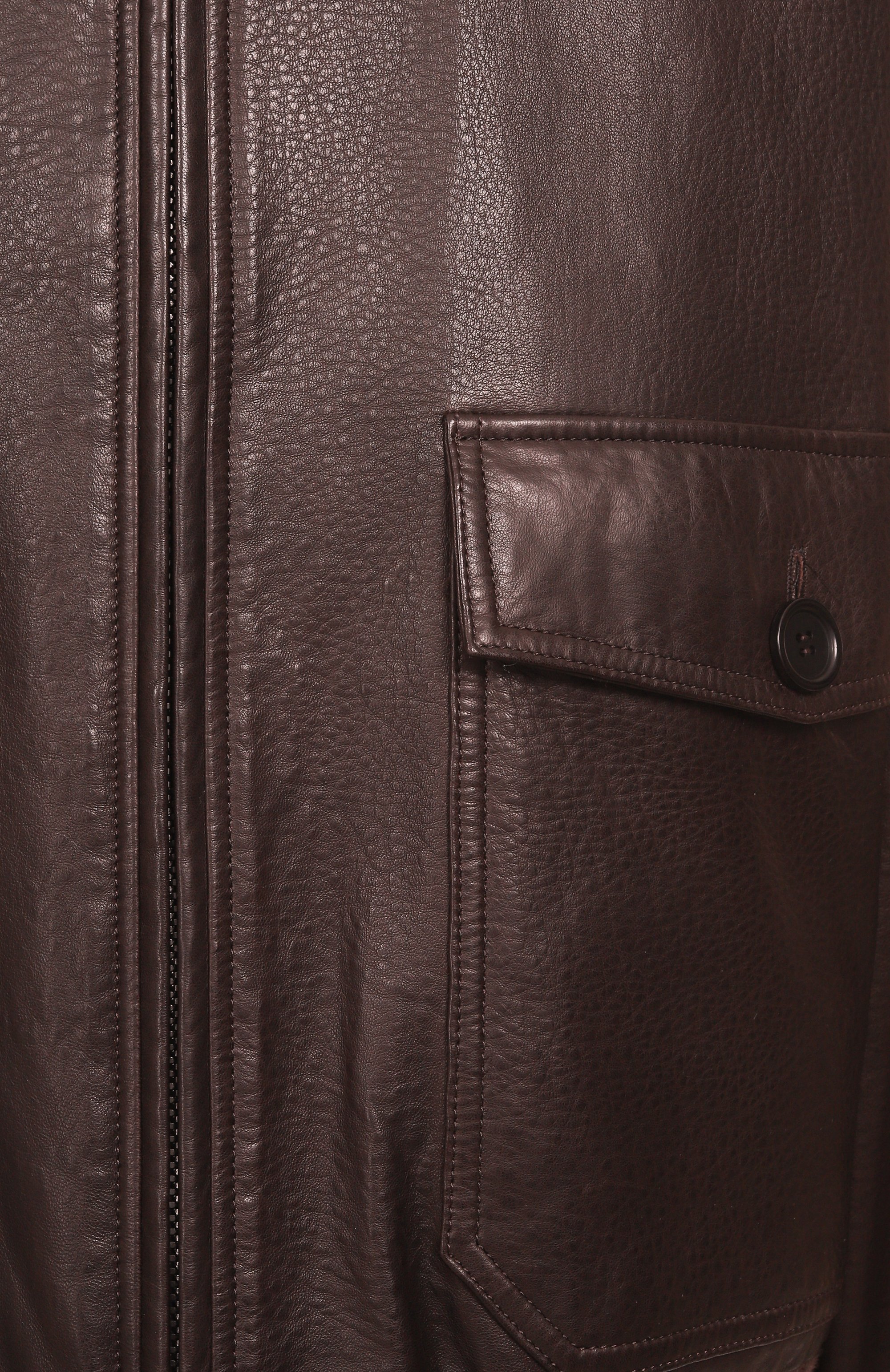 Кожаный бомбер MVST, арт. ZTRBCK-Y307-1/Z2269-1, фото 8