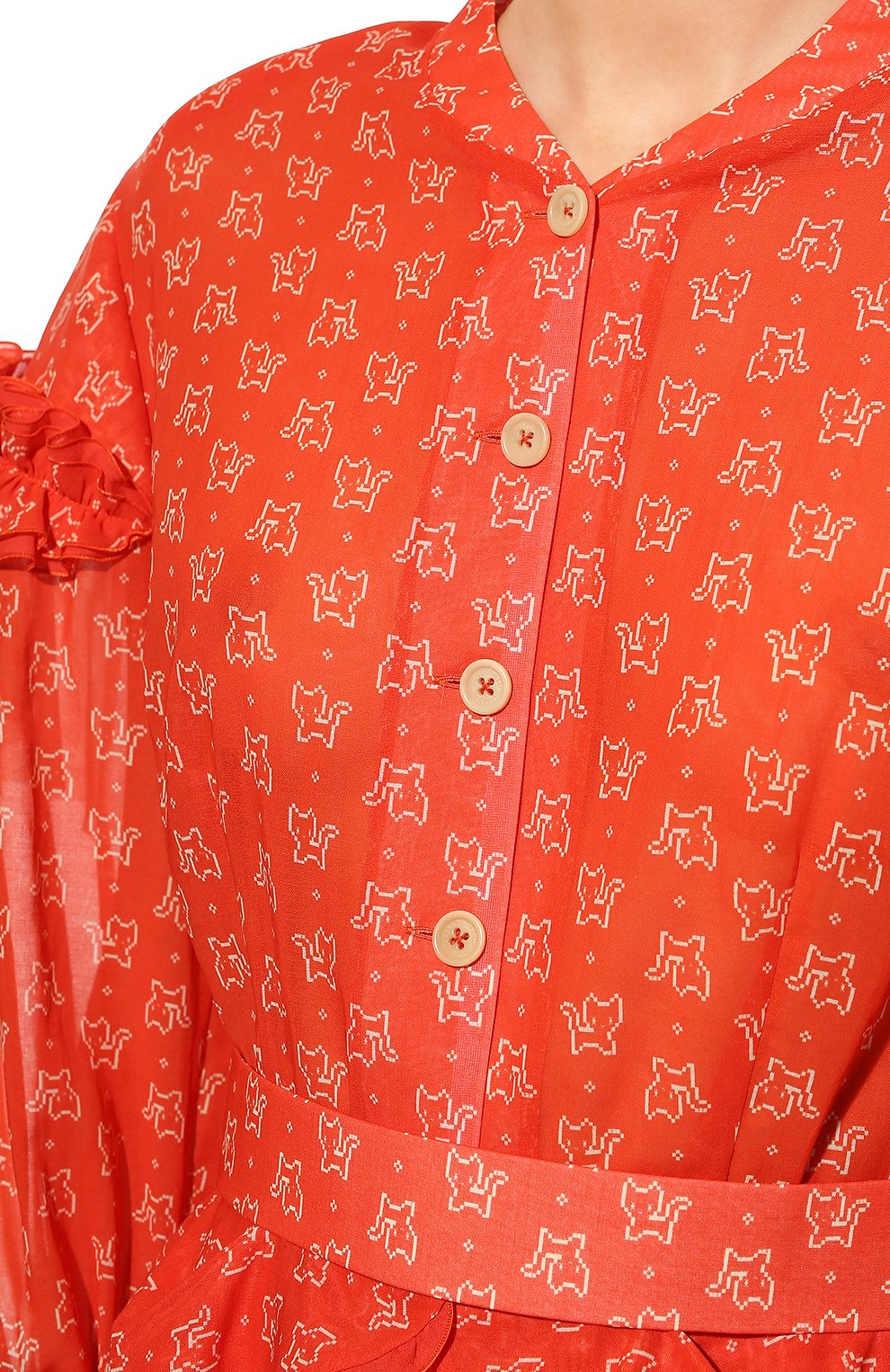 Хлопковая блузка ULYANA SERGEENKO, арт. CMA005SS22P 0341з22, фото 5
