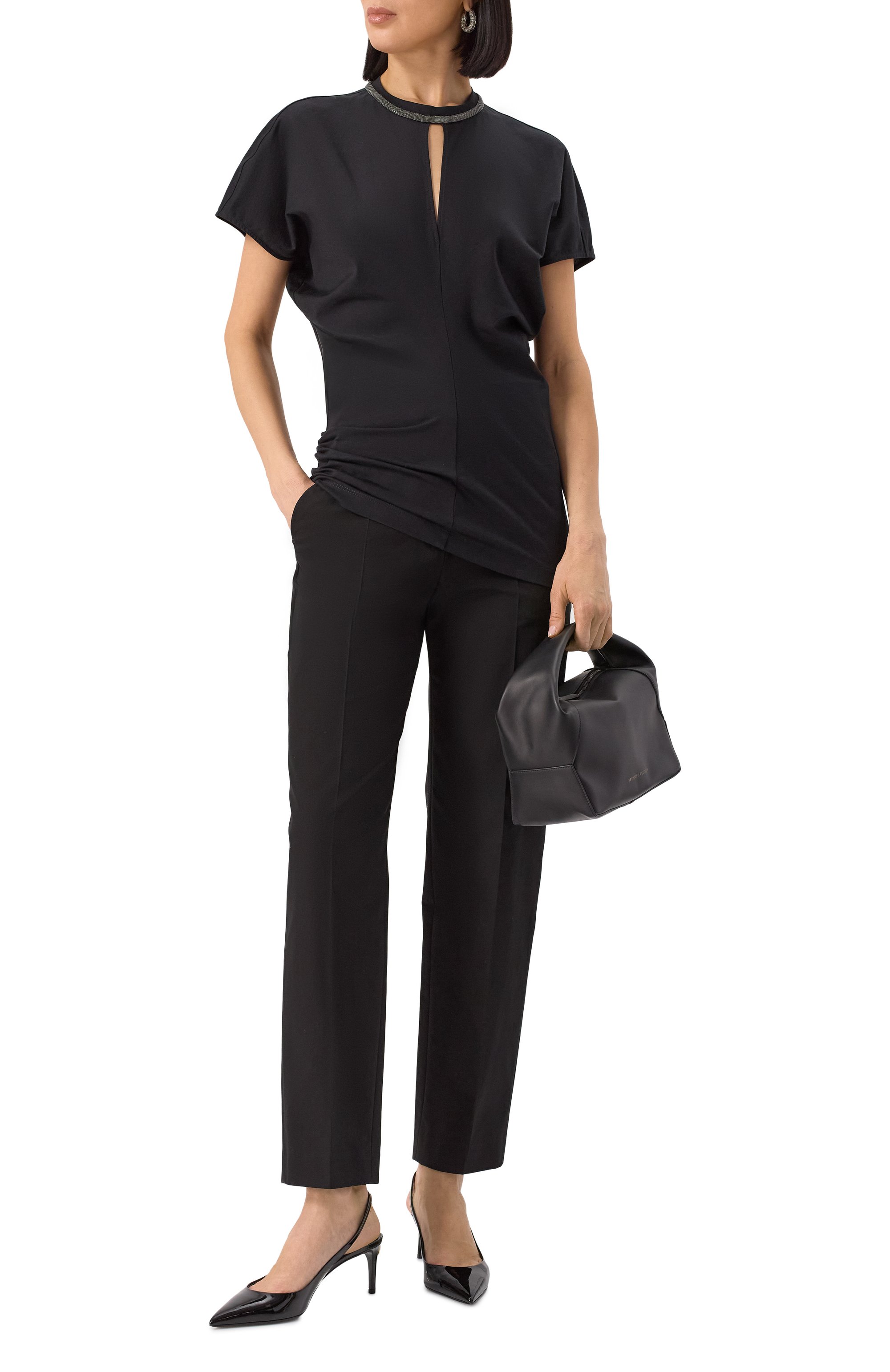 Хлопковый топ BRUNELLO CUCINELLI, арт. M0T81HB400, фото 2