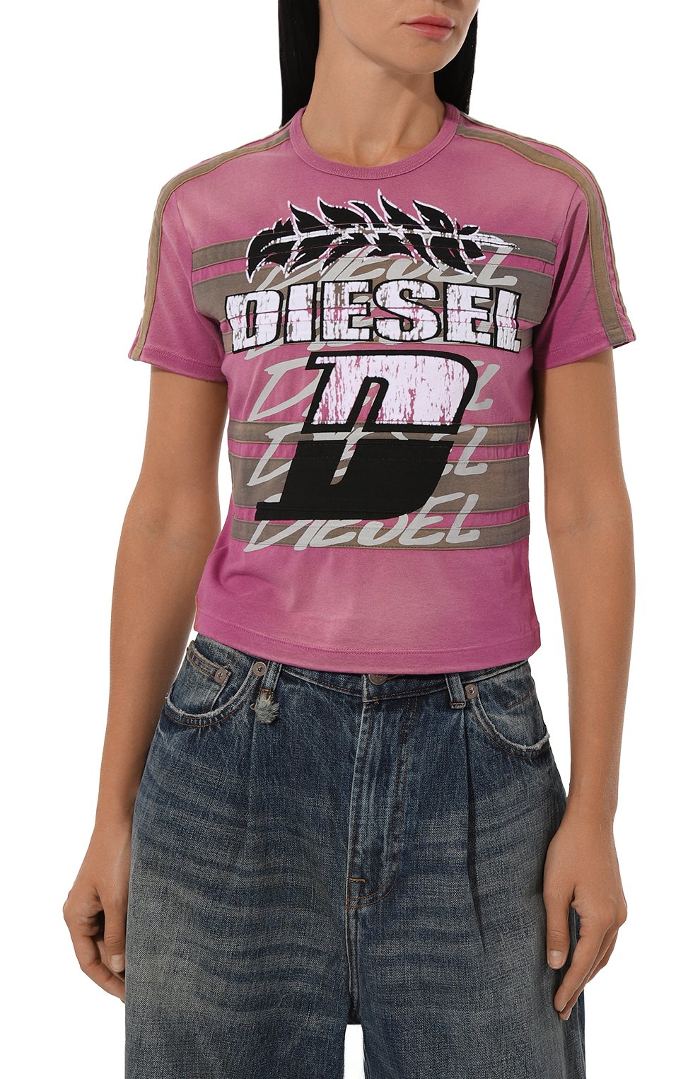 Хлопковый топ DIESEL, арт. A14282/0NMAU, фото 3