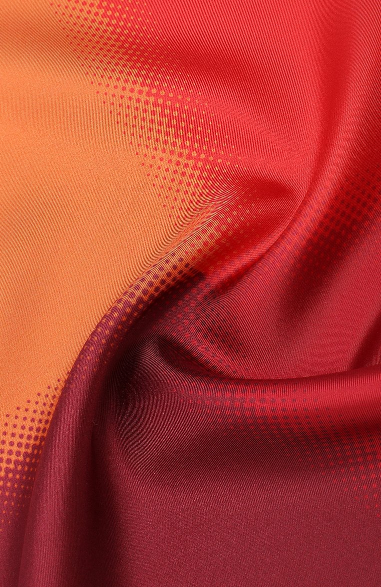 Мужской шелковый платок LANVIN красного цвета, арт. 2424/HANDKERCHIEF | Фото 3 (Материал: Текстиль, Шелк; Нос: Н�е проставлено; Материал сплава: Проставлено)