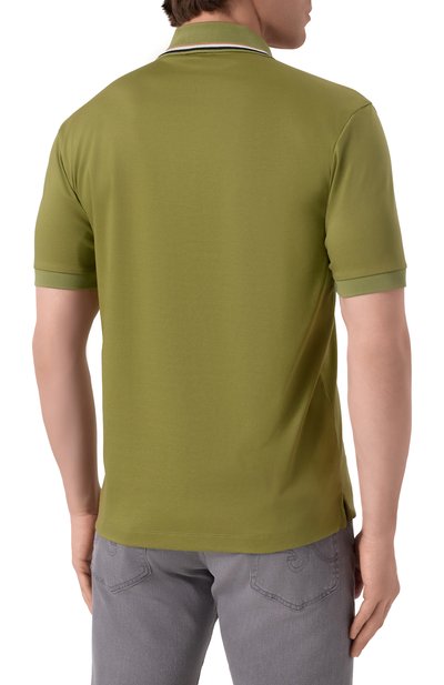 Хлопковое поло BOSS, арт. 50469360, фото 4