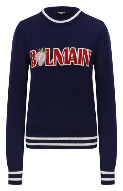 Пуловер �из шерсти и вискозы BALMAIN, арт. DF0KD025/KH73, фото 1