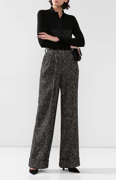 Брюки из смеси хлопка и шерсти DOLCE & GABBANA, арт. FTBMPT/FMMFN, фото 2