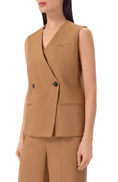 Жилет изо льна и вискозы LORENA ANTONIAZZI, арт. E2627GI03C/3347, фото 3