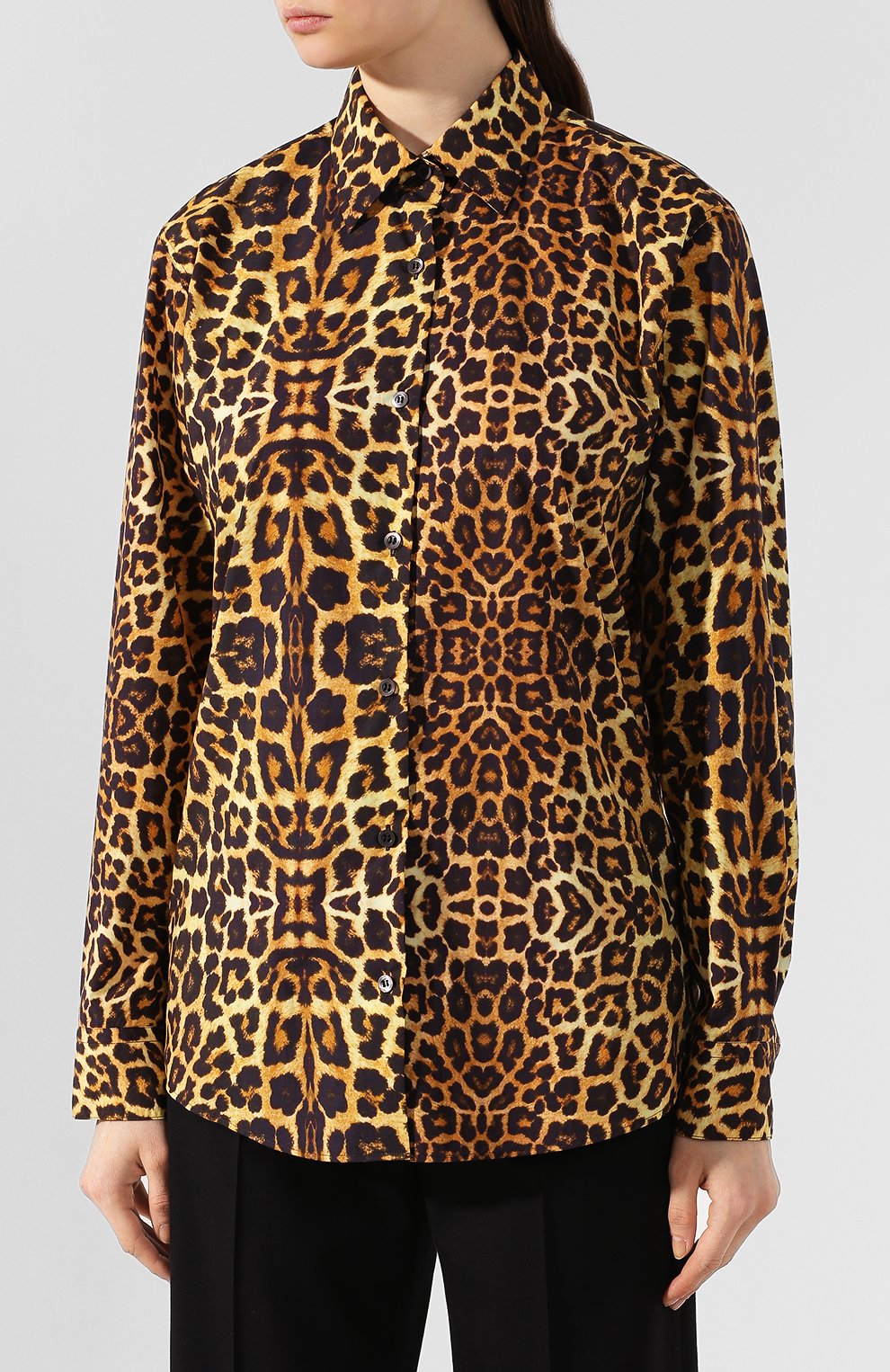 Хлопковая рубашка DRIES VAN NOTEN, арт. 201-30758-9006, фото 3