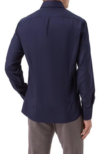 Хлопковая сорочка BRUNELLO CUCINELLI, арт. MW6041718, фото 4